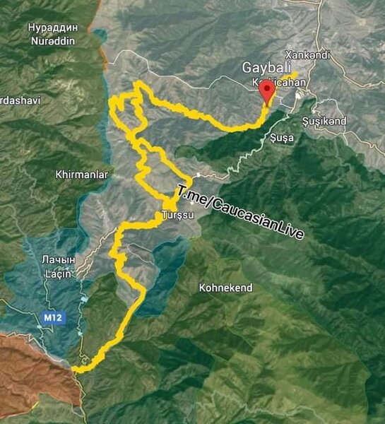 Ordumuz silah daşıyan terrorçuları burada məhv edib - XƏRİTƏ