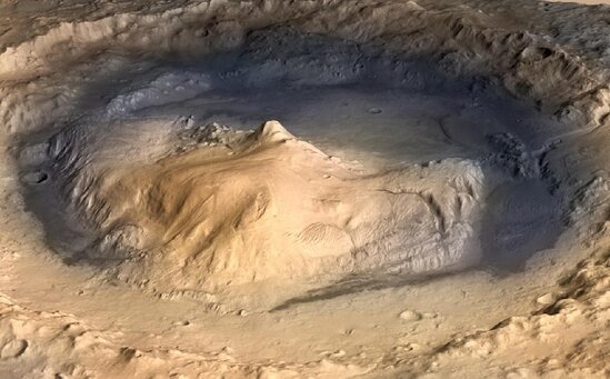Marsda duzlu gölün qalıqları kəşf edildi