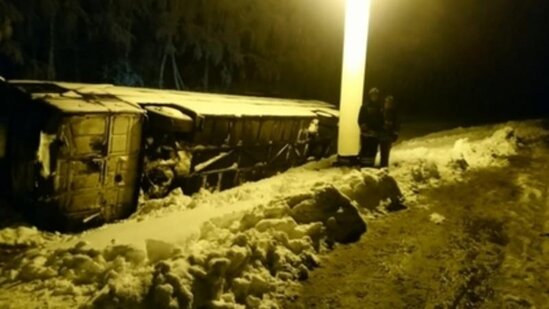 Rusiyada avtobus qəzaya uğradı: 49 nəfər...