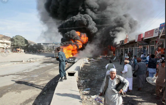 Əfqanıstanda Çin otelində bomba partlayıb - VİDEO