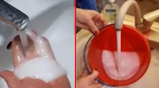 Mənzillərdəki kranlardan su əvəzinə "paraşok" axdı - VİDEO