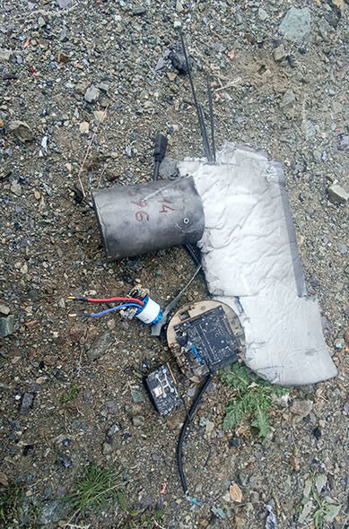 Ermənistan Kəlbəcərdəki mövqelərimizə zərbə PUA-ları tətbiq edib - FOTO