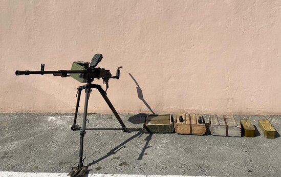 Talışda ermənilərə məxsus pulemyot tapıldı - VİDEO