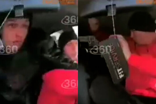 Sərnişinlə taksi sürücüsü əlbəyaxa oldu: Avtomobil qəzaya düşdü