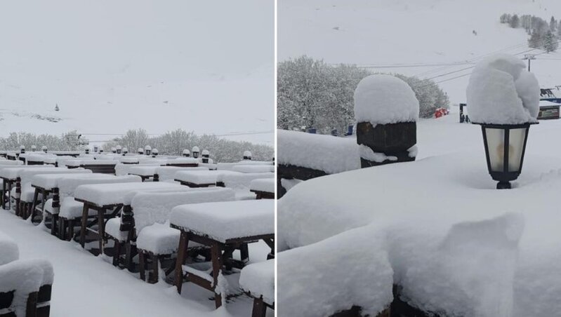 Aprel ayında qış geri döndü: Qarın qalınlığı bir metrə çatdı - VİDEO