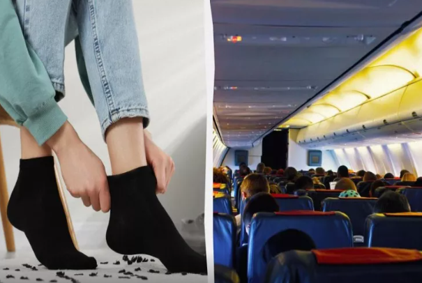 Qara corab təyyarədə problem yaradır - Stüardessa DANIŞDI