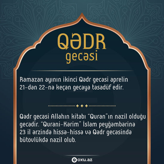 Bu gecə ikinci Qədr gecəsidir - FOTO