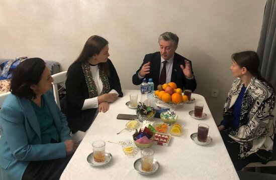 Paşayeva və Zabelin şəhid Denisin ailəsini ziyarət etdi