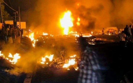 Yanacaq tankeri partladı: 98 ölü - Video