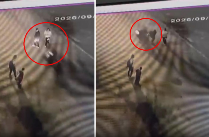 Qızı ilə çörək almağa gedən ata motosikletin qurbanı oldu - VİDEO