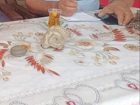 Cəlilabadda 12-13-cü əsrlərə aid qoç fiquru tapılıb - FOTO