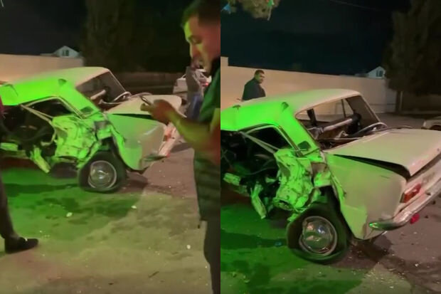 Buzovnada qorxunc avtoqəza - VİDEO