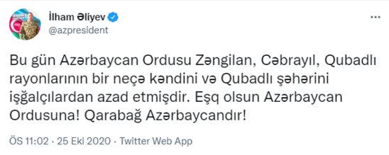 Qubadlının işğaldan azad olunmasından 2 il ötdü - Video