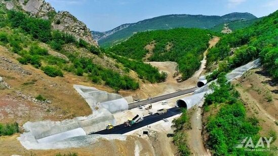 Əhmədbəyli-Füzuli-Şuşa avtomobil yolunun tikintisi sürətlə davam etdirilir - FOTO