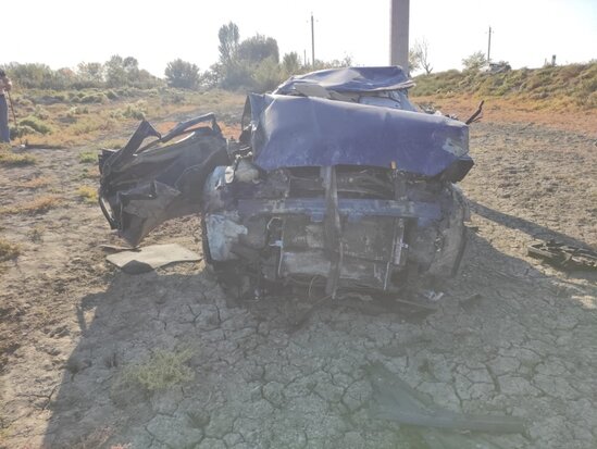 Şəhid xanımının öldüyü qəzanın görüntüləri - Fotolar