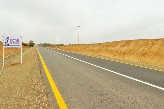 Açılışı olan Zəfər yolunun yeni görüntüləri - FOTO