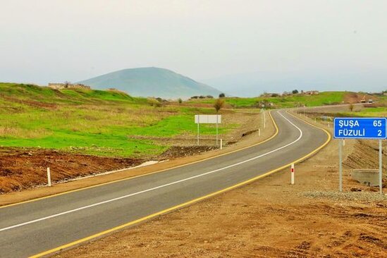 Açılışı olan Zəfər yolunun yeni görüntüləri - FOTO
