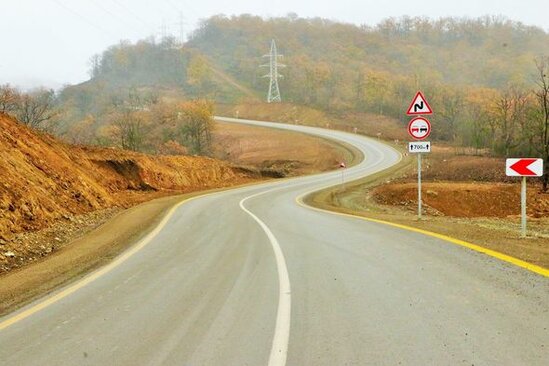 Açılışı olan Zəfər yolunun yeni görüntüləri - FOTO