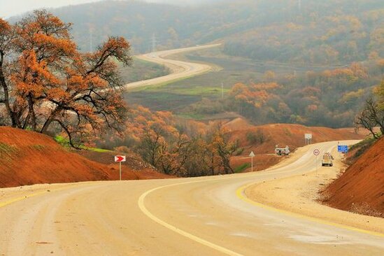 Açılışı olan Zəfər yolunun yeni görüntüləri - FOTO