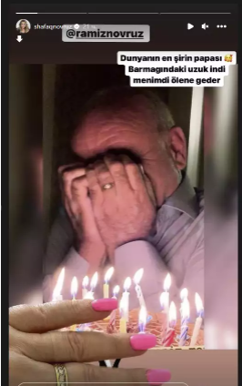 Ramiz Novruzun qızından atası ilə bağlı paylaşım