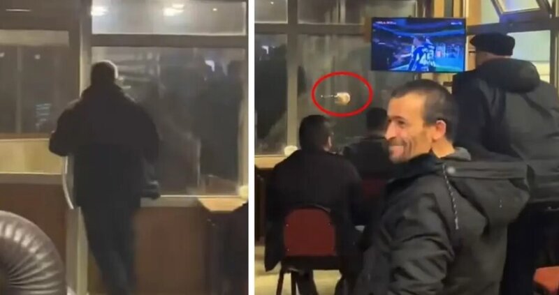 Qol sevinci təhlükəli anlara çevrildi: Azarkeş havaya atəş açdı - VİDEO VİDEO