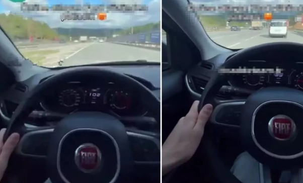 Sükan arxasında video çəkirdi, saniyələr sonra qəza etdi - VİDEO