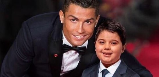 Prezidentin nəvəsi Ronaldo ilə birlikdə -FOTO