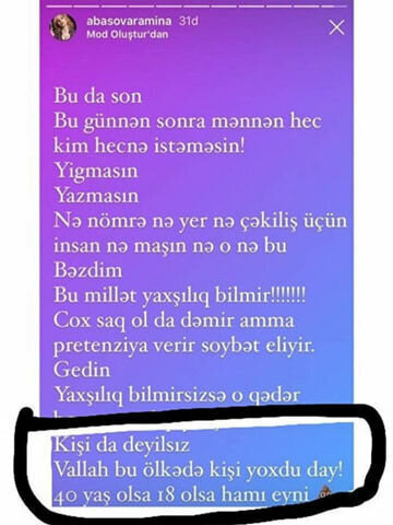 Tanınmış model Ramina azərbaycanlı kişiləri TƏHQİR ETDİ - FOTOFAKT