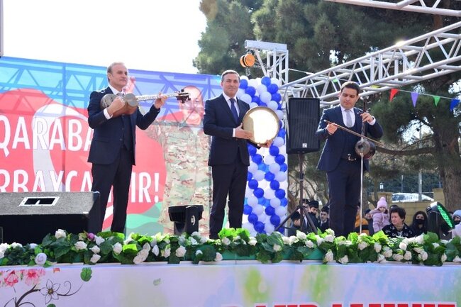 Paytaxtın Səbail rayonunda Novruz şənliyi keçirilib - FOTOLAR