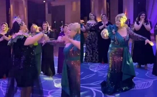 Sabiq Baş nazirin xanımı ilə Elzanın rəqsi - VİDEO