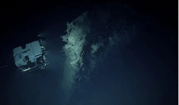 Sakit okeanın dibində 15 metr hündürlüyündə "divar" tapıldı