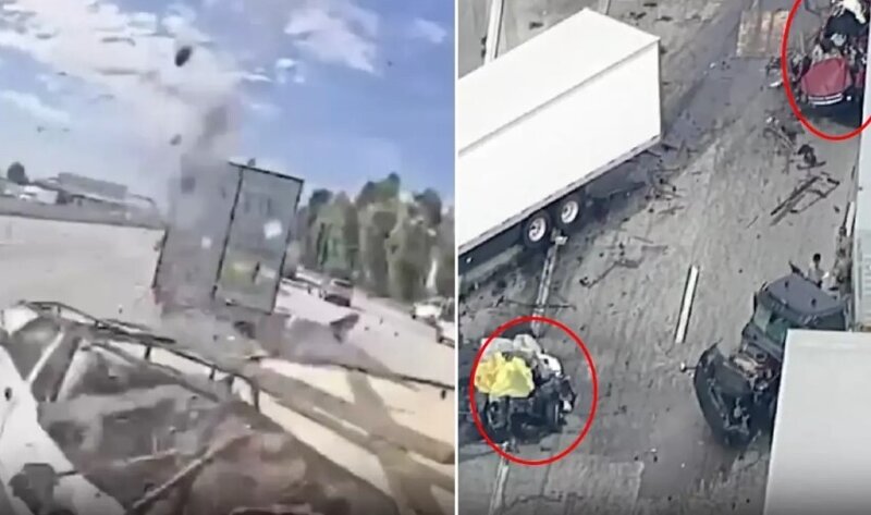 Narkotik təsiri altında olan sürücü avtomagistralı döyüş meydanına çevirdi - VİDEO