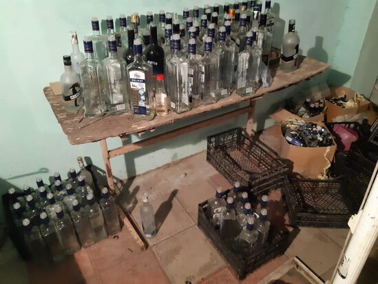 6 milyonluq saxta içki ələ keçirildi - FOTO