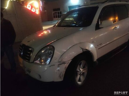 Babək prospektində iki avtomobil toqquşdu - FOTO