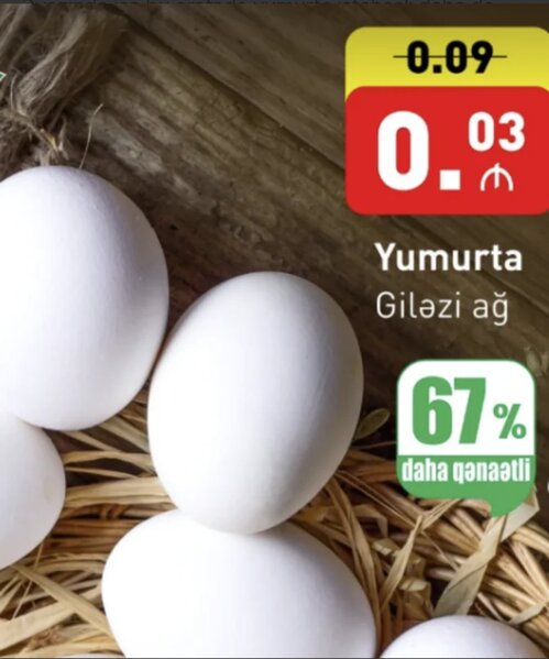 Azərbaycanda yumurta kəskin UCUZLAŞDI - FOTO