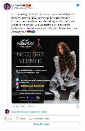 Ermənilər yarışma öncəsi bizə yaltaqlanmağa başladı: Özü də Azərbaycan dilində - FOTO