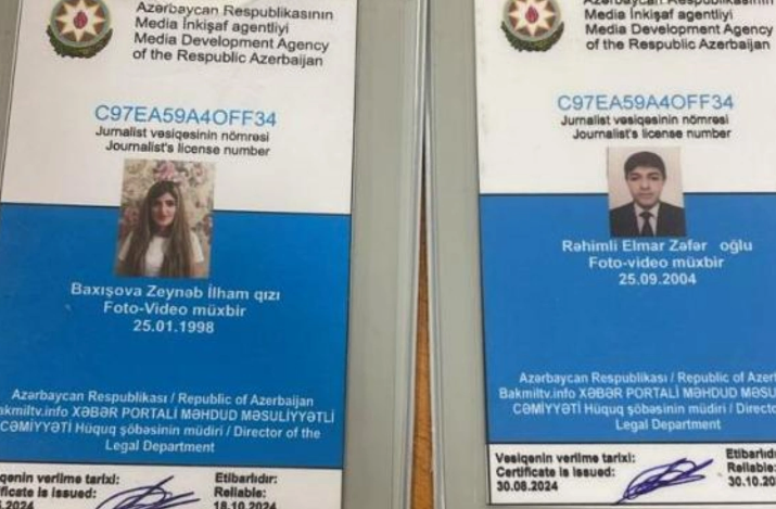 Bir sıra seçki məntəqələrində saxta jurnalist vəsiqəsindən istifadə halları müəyyən edilib