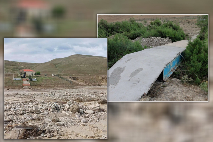 Mikayıl Müşfiqin ev muzeyinə gedən yeganə körpünü SEL APARDI