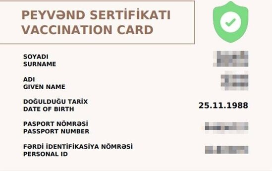 COVID-19 sertifikatlarının etibarlılıq müddəti tələbi dəyişdi