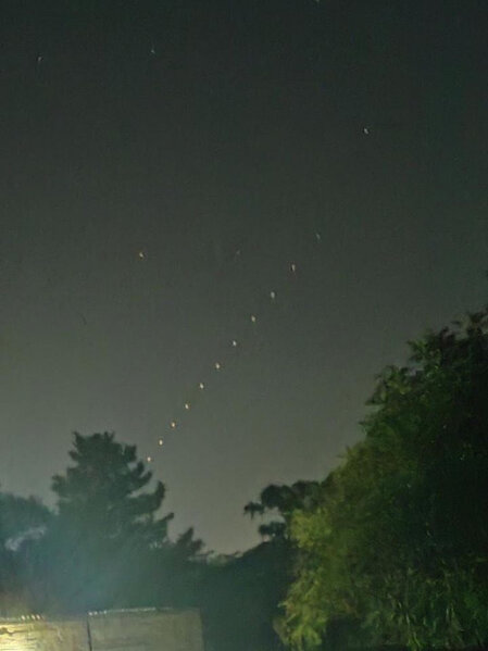 Bakı səmasındakı görüntülər təşviş yaratdı - FOTO