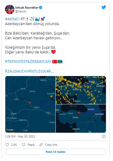 "Akıncı" Azərbaycandan Türkiyəyə qayıdır - FOTO