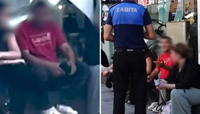 Yerə siqaret kötüyü atan vətəndaş polisə görün nə dedi: "Avropadan gəldiyim üçün bilmirdim" - VİDEO