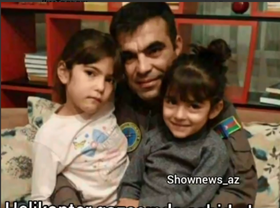 Helikopter qəzasında şəhid olan mayor Muradın ÖVLADLARI İLƏ FOTOSU