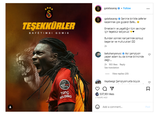 "Qalatasaray" məşhur futbolçusu ilə vidalaşdı - FOTO