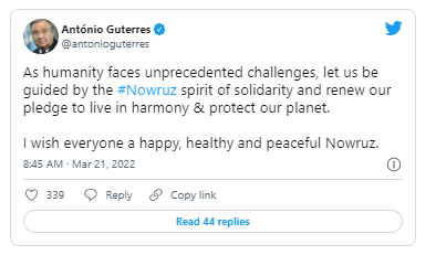 BMT baş katibindən Novruz təbriki - FOTO