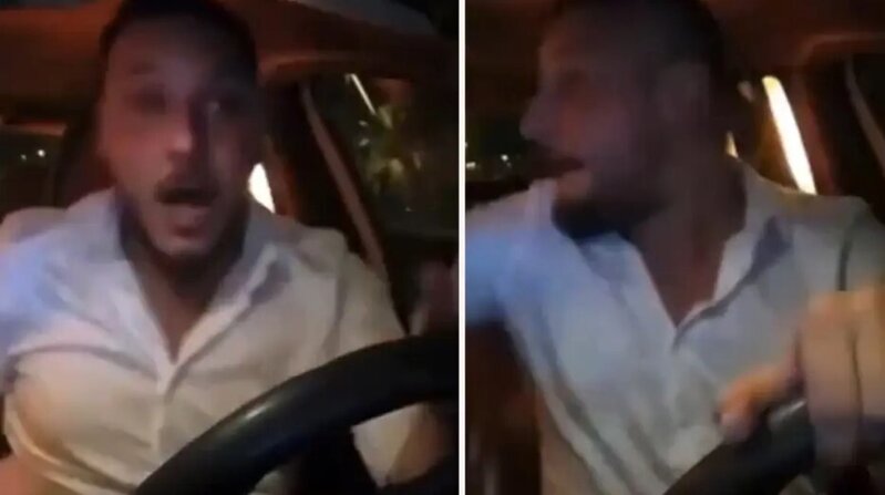 Sərnişinin bu hərəkəti taksi sürücüsünü əsəbiləşdirdi - VİDEO