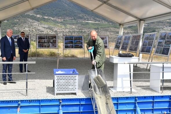 Laçında mehmanxana kompleksinin təməli qoyulub - FOTO