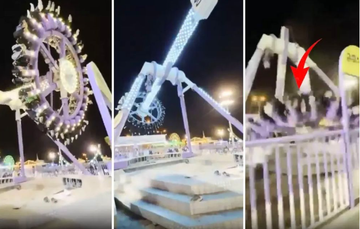 Səudiyyə Ərəbistanında lunaparkda faciəvi qəza: 23 nəfər yaralandı - VİDEO