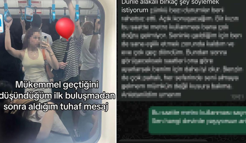 Bir qadın ilk görüşdən sonra aldığı mesaja şok oldu: "Sənə görə evə gec çatdım"