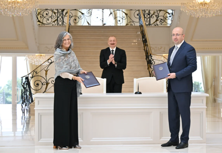 Prezident İlham Əliyev BMT-nin Məskunlaşma Proqramının icraçı direktorunu qəbul edib - FOTO